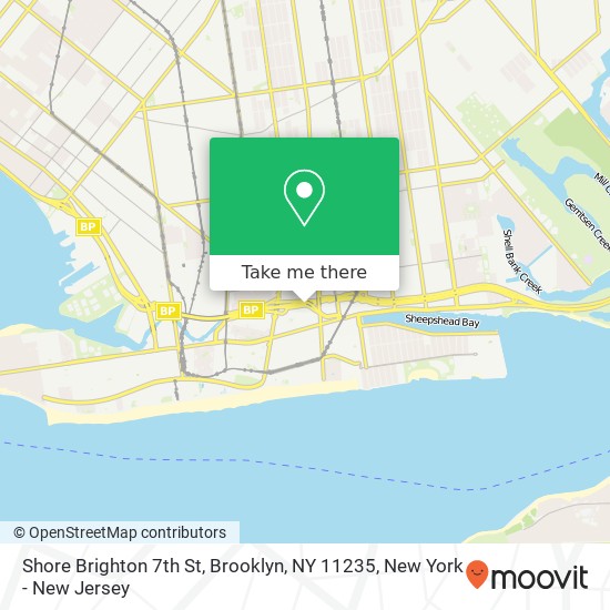 Mapa de Shore Brighton 7th St, Brooklyn, NY 11235