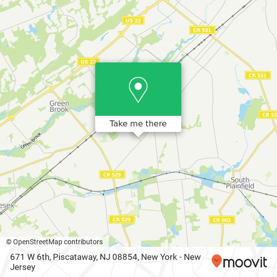 671 W 6th, Piscataway, NJ 08854 map