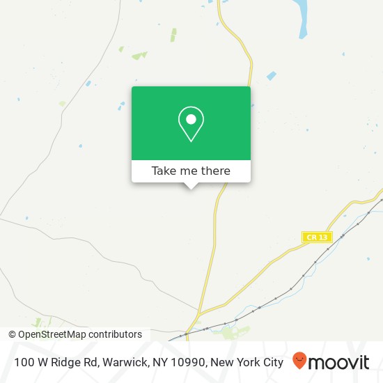 100 W Ridge Rd, Warwick, NY 10990 map