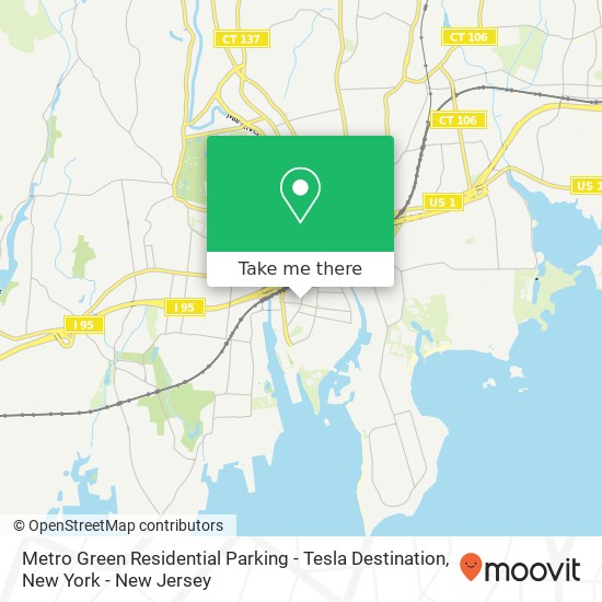 Mapa de Metro Green Residential Parking - Tesla Destination