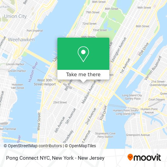 Pong Connect NYC map