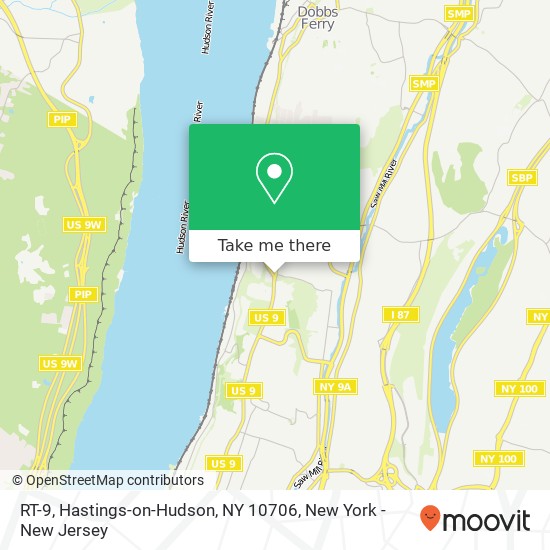 Mapa de RT-9, Hastings-on-Hudson, NY 10706