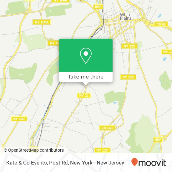 Mapa de Kate & Co Events, Post Rd