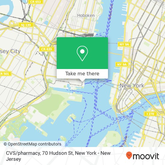 Mapa de CVS/pharmacy, 70 Hudson St
