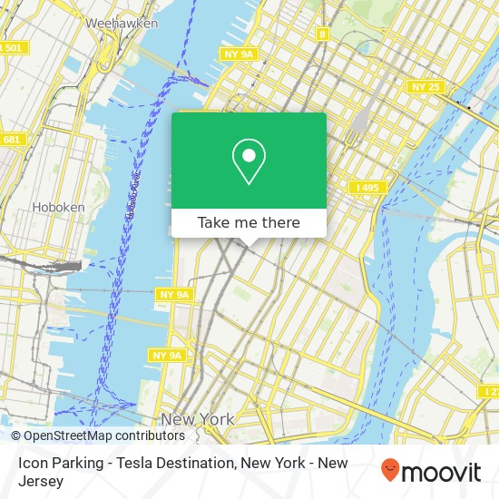 Icon Parking - Tesla Destination map