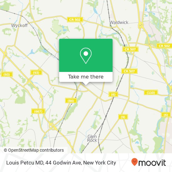 Louis Petcu MD, 44 Godwin Ave map