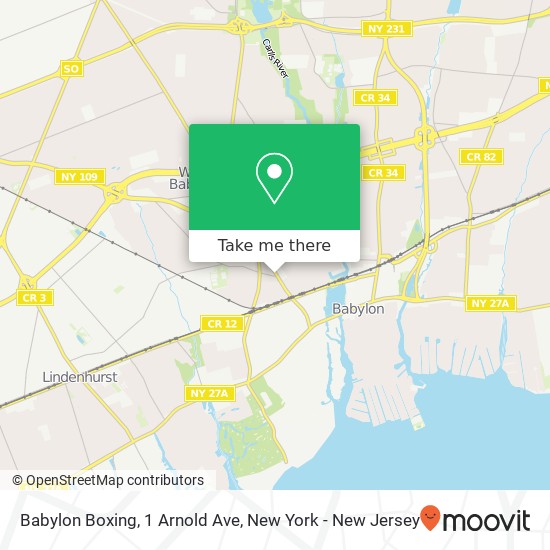 Babylon Boxing, 1 Arnold Ave map