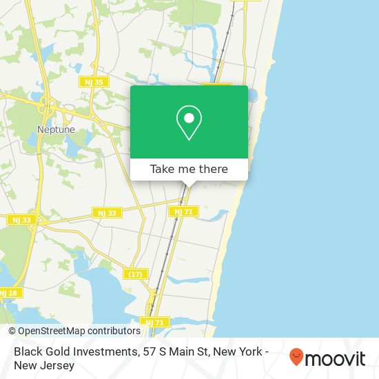 Mapa de Black Gold Investments, 57 S Main St