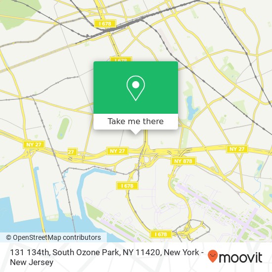 Mapa de 131 134th, South Ozone Park, NY 11420