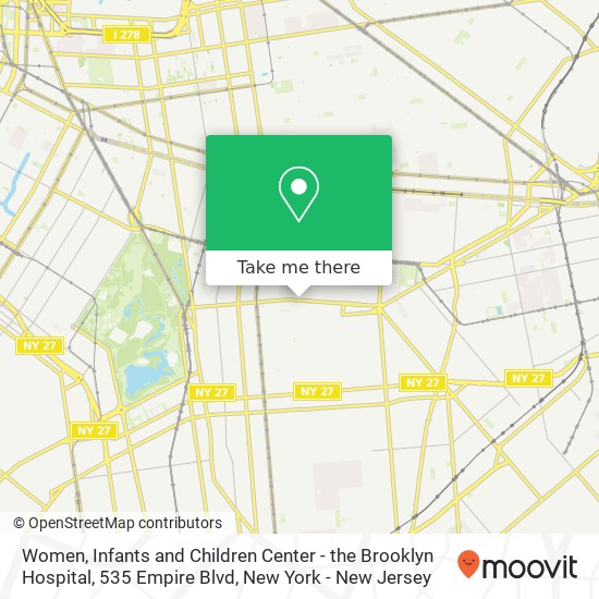 Women, Infants and Children Center - the Brooklyn Hospital, 535 Empire Blvd map