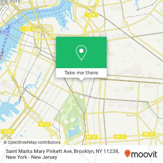 Saint Marks Mary Pinkett Ave, Brooklyn, NY 11238 map