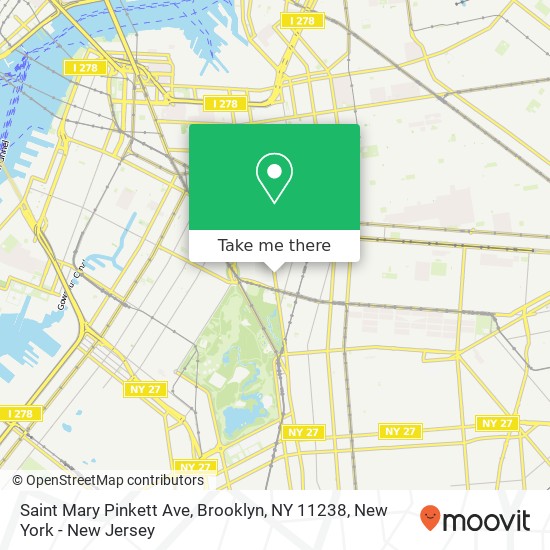 Saint Mary Pinkett Ave, Brooklyn, NY 11238 map