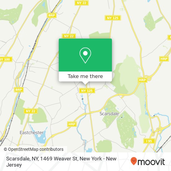 Mapa de Scarsdale, NY, 1469 Weaver St