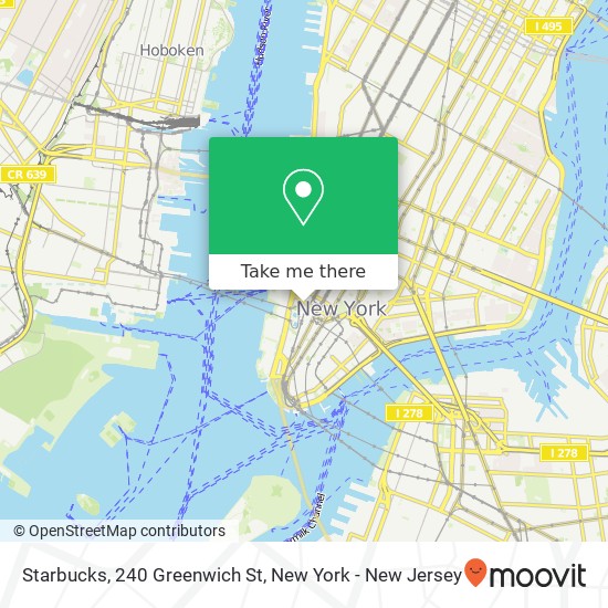 Mapa de Starbucks, 240 Greenwich St