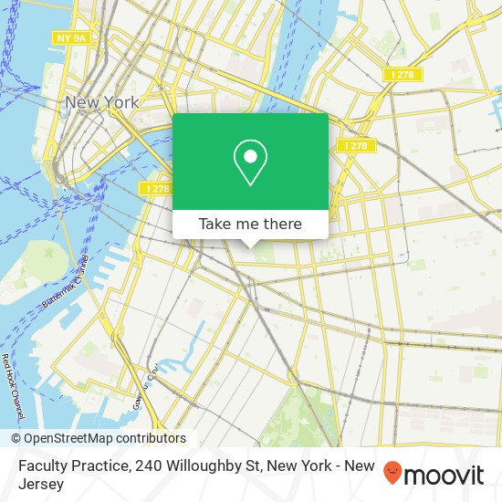 Mapa de Faculty Practice, 240 Willoughby St