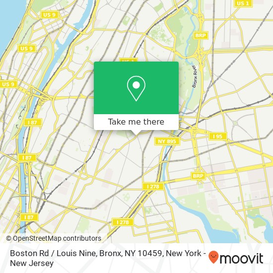 Mapa de Boston Rd / Louis Nine, Bronx, NY 10459