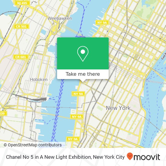 Chanel No 5 in A New Light Exhibition map
