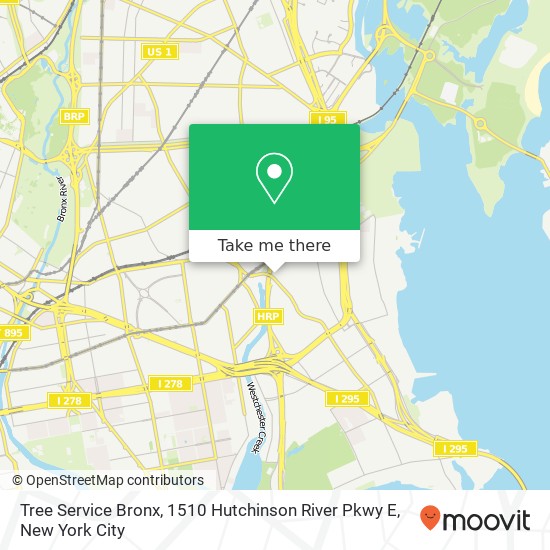 Tree Service Bronx, 1510 Hutchinson River Pkwy E map