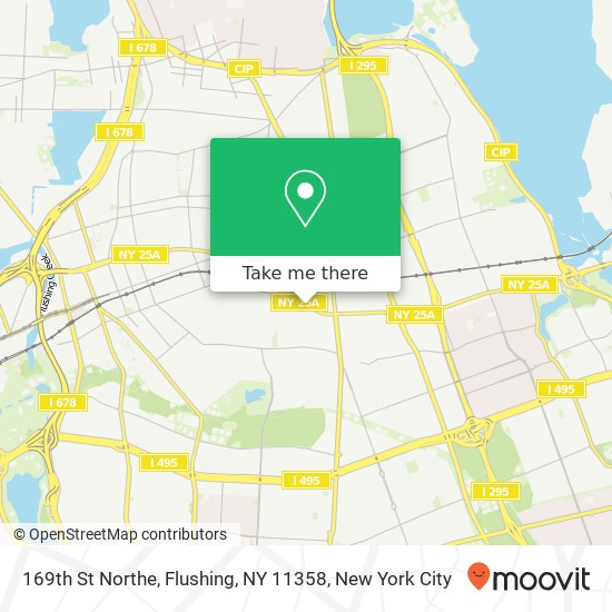 Mapa de 169th St Northe, Flushing, NY 11358