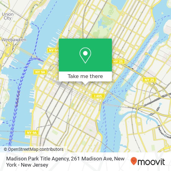 Mapa de Madison Park Title Agency, 261 Madison Ave