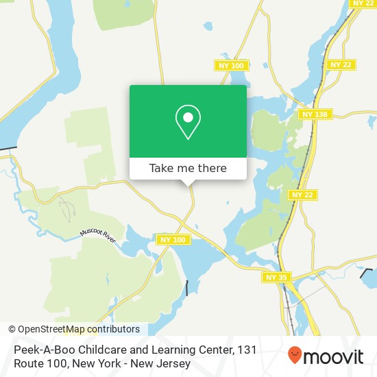 Mapa de Peek-A-Boo Childcare and Learning Center, 131 Route 100