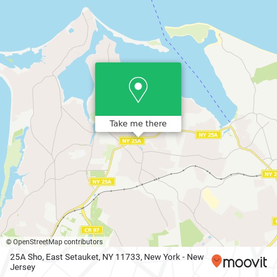 Mapa de 25A Sho, East Setauket, NY 11733