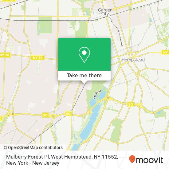 Mulberry Forest Pl, West Hempstead, NY 11552 map