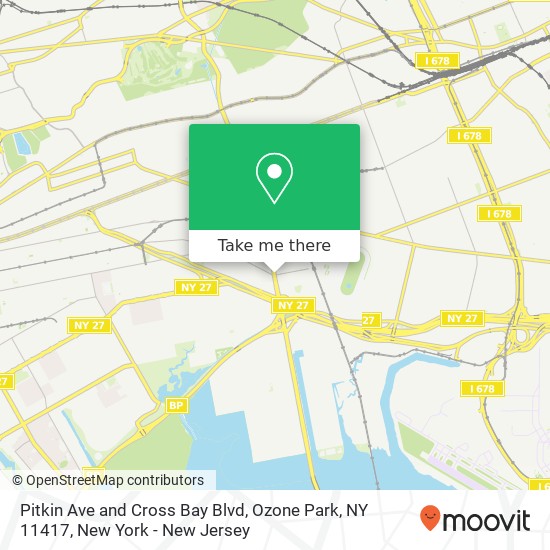 Pitkin Ave and Cross Bay Blvd, Ozone Park, NY 11417 map