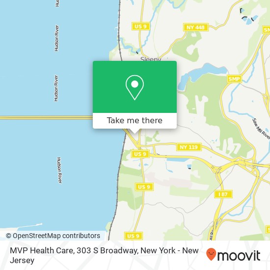 Mapa de MVP Health Care, 303 S Broadway