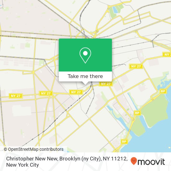 Christopher New New, Brooklyn (ny City), NY 11212 map
