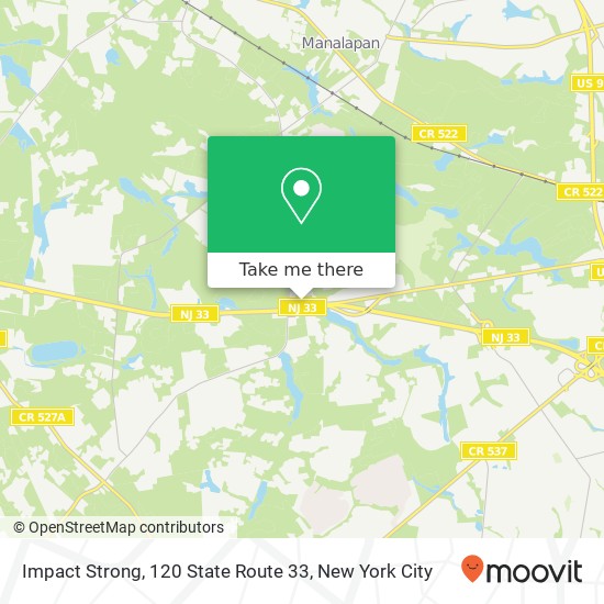 Mapa de Impact Strong, 120 State Route 33