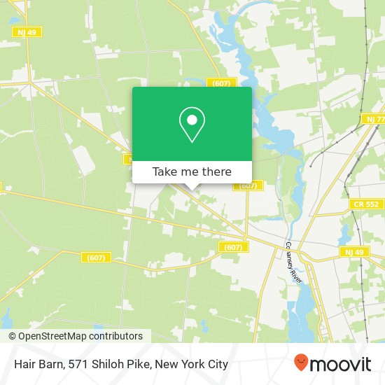 Mapa de Hair Barn, 571 Shiloh Pike