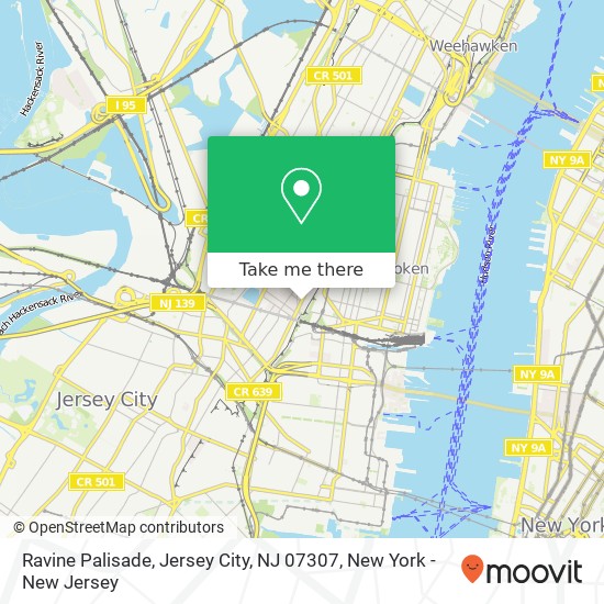 Ravine Palisade, Jersey City, NJ 07307 map