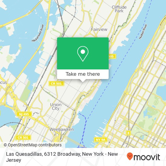 Las Quesadillas, 6312 Broadway map