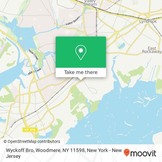 Mapa de Wyckoff Bro, Woodmere, NY 11598