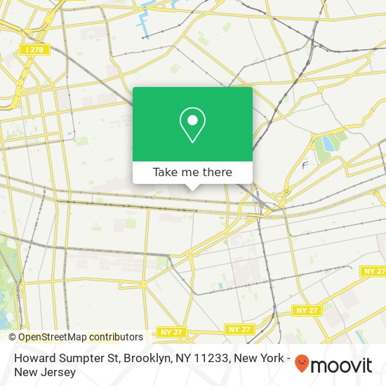 Mapa de Howard Sumpter St, Brooklyn, NY 11233