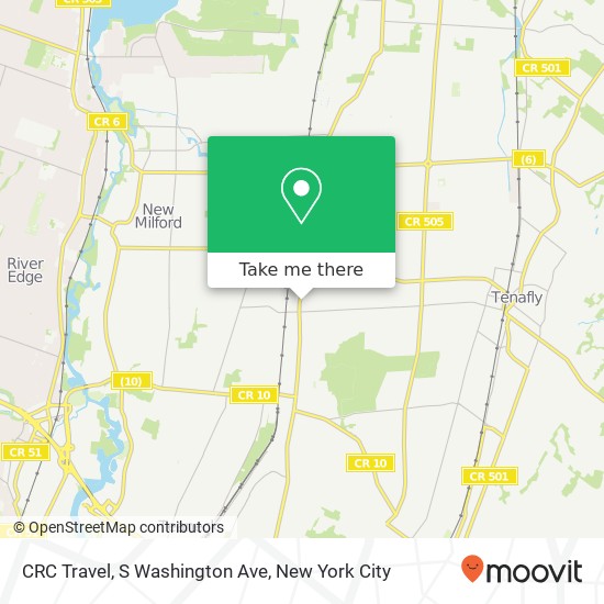 Mapa de CRC Travel, S Washington Ave