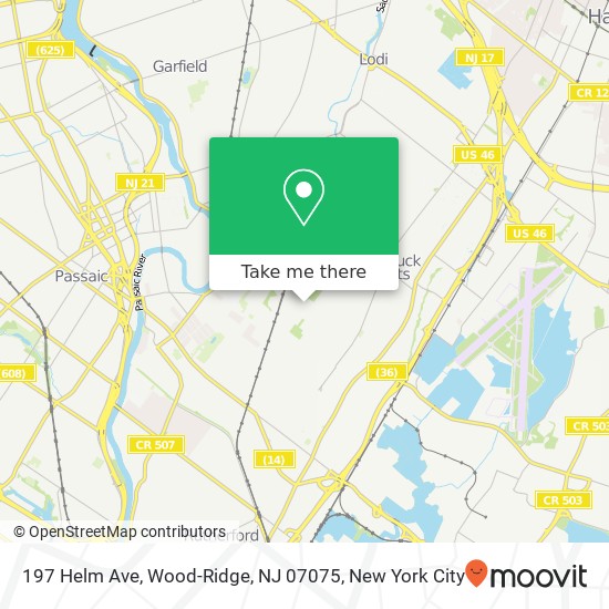 197 Helm Ave, Wood-Ridge, NJ 07075 map