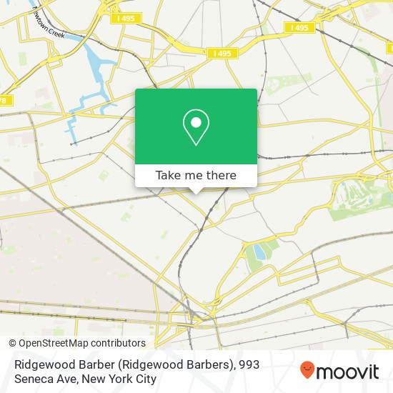 Mapa de Ridgewood Barber (Ridgewood Barbers), 993 Seneca Ave
