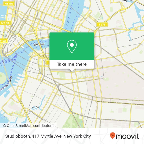 Mapa de Studiobooth, 417 Myrtle Ave
