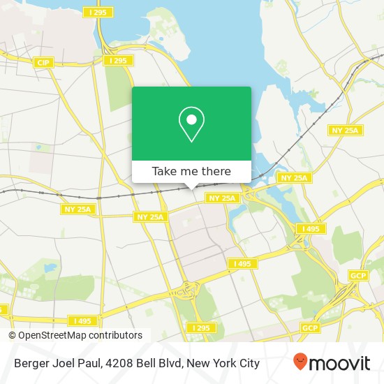 Mapa de Berger Joel Paul, 4208 Bell Blvd
