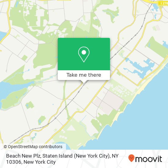 Mapa de Beach New Plz, Staten Island (New York City), NY 10306