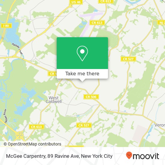 Mapa de McGee Carpentry, 89 Ravine Ave