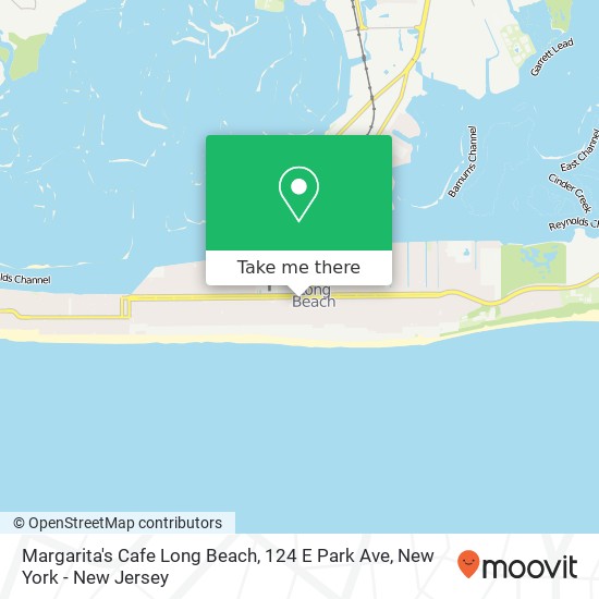 Mapa de Margarita's Cafe Long Beach, 124 E Park Ave