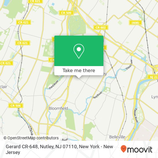 Gerard CR-648, Nutley, NJ 07110 map
