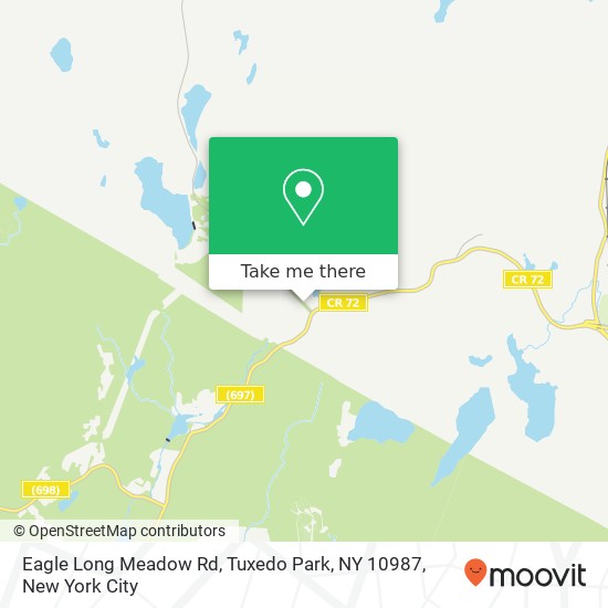 Mapa de Eagle Long Meadow Rd, Tuxedo Park, NY 10987