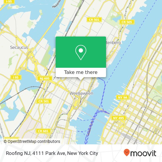 Roofing NJ, 4111 Park Ave map