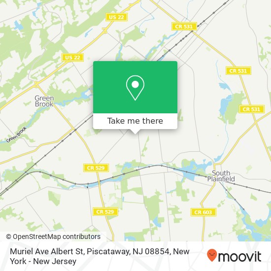 Muriel Ave Albert St, Piscataway, NJ 08854 map