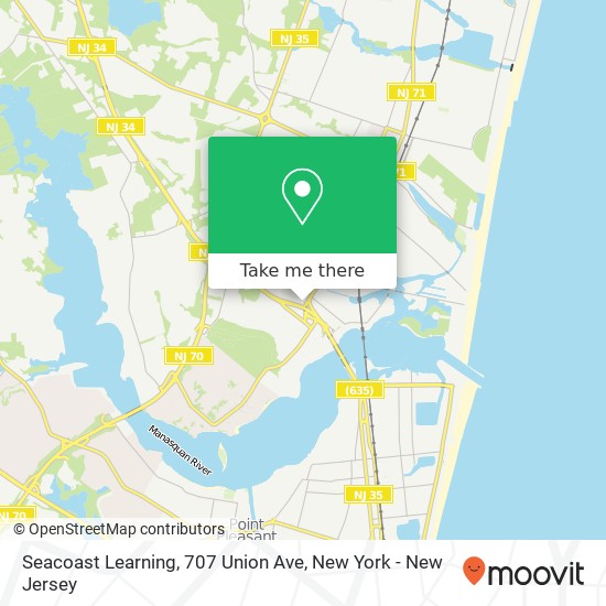 Seacoast Learning, 707 Union Ave map