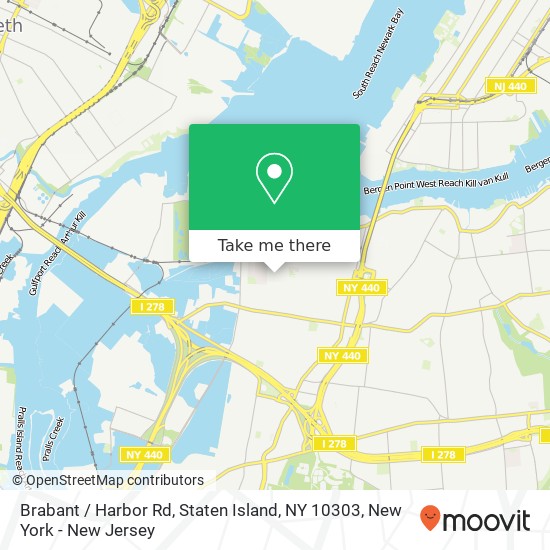 Brabant / Harbor Rd, Staten Island, NY 10303 map